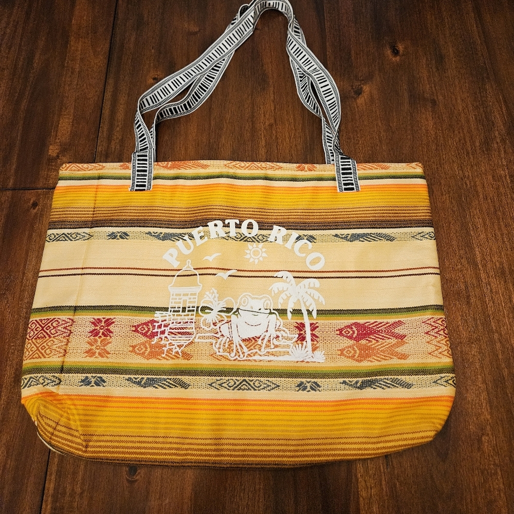Puerto Rico Zipper Tote
